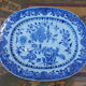 1 dish 1 plate ancient Chinese porcelain white blue