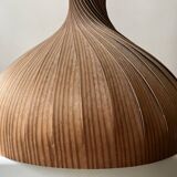 Scandinavian wooden pendant light by Hans-Agne Jakobsson, Suede design 1960