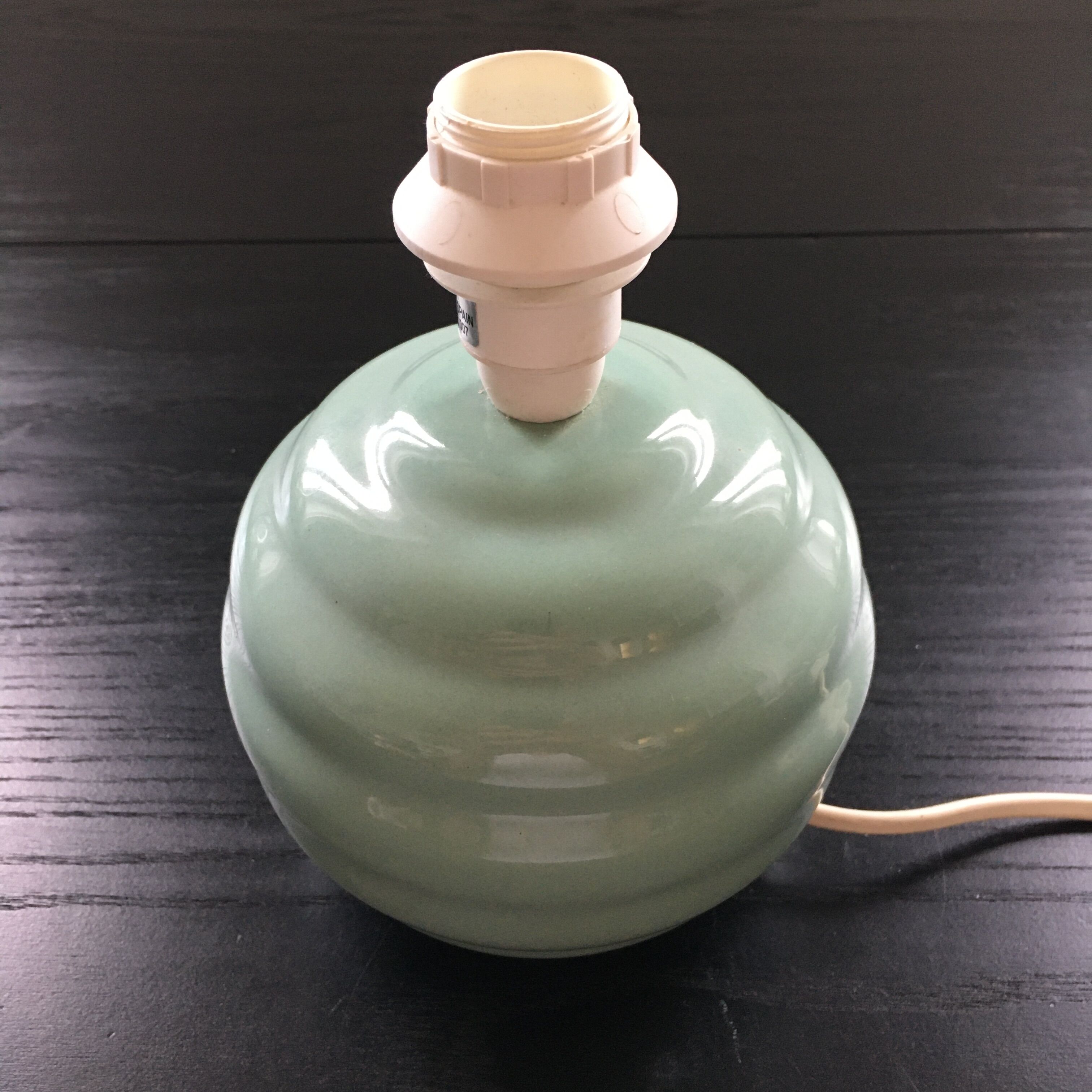 Celadon ball lamp base