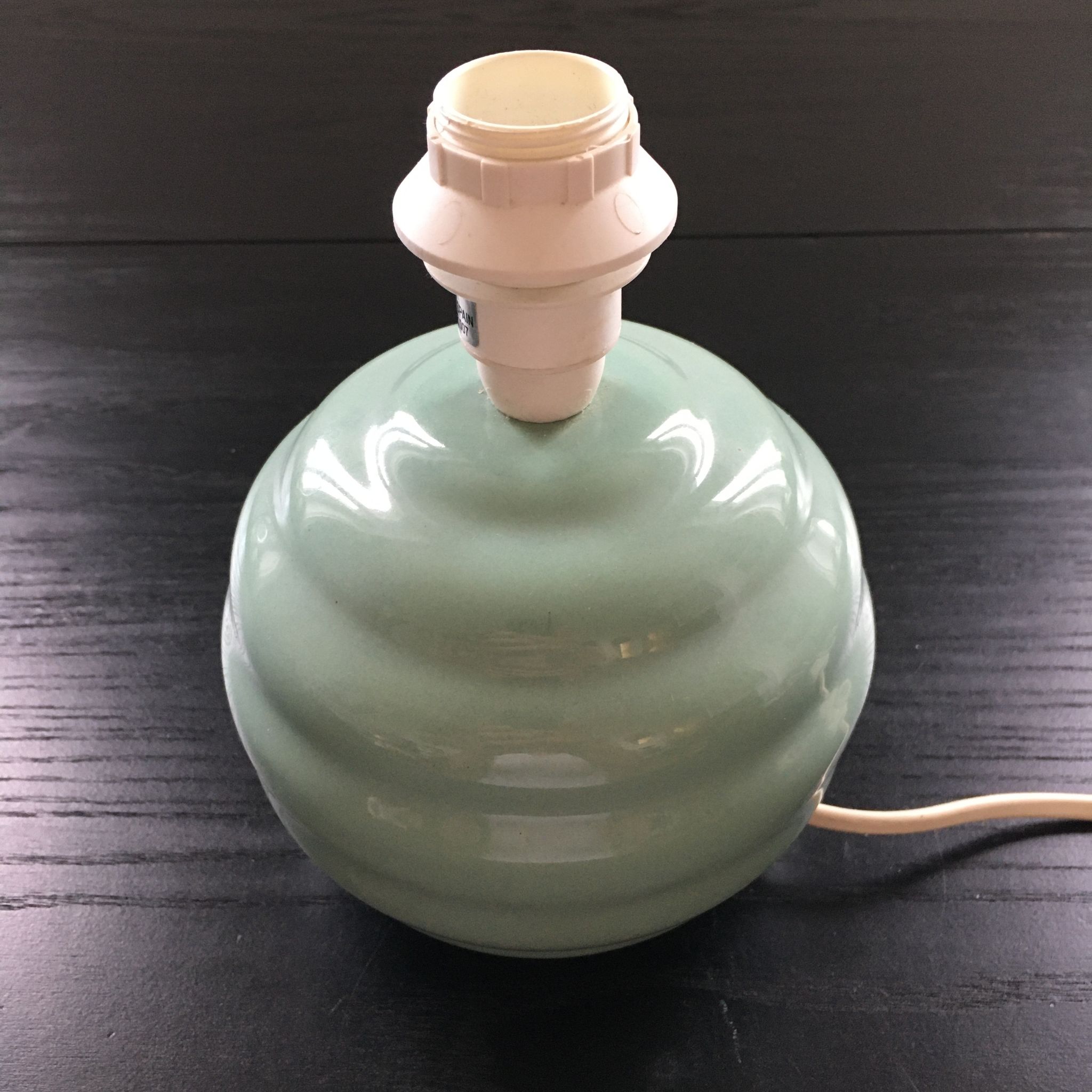 Celadon ball lamp base