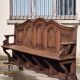 Exceptional gilded display bench.
