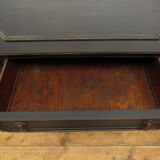 Black writing bureau bookcase
