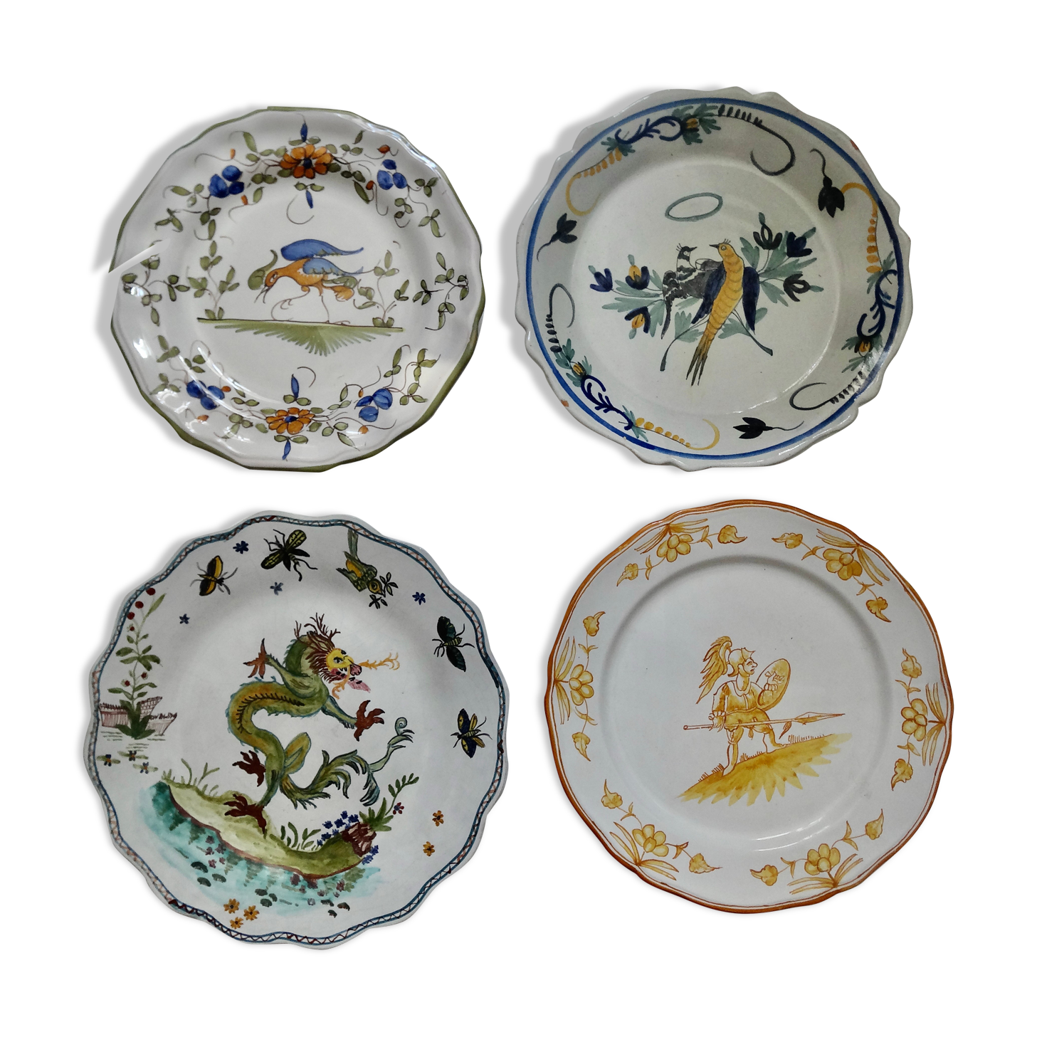 Lot 4 ceramic plates