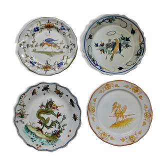 Lot 4 ceramic plates
