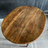 Table ancienne fermière bois massif ovale