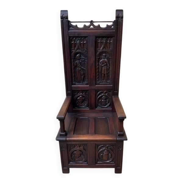 Banc coffre, Néo-gothique