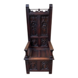 Antique - Chest Bench, - Neo-Gothic