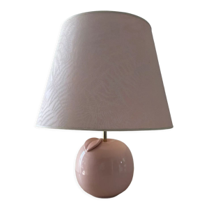 Lampe pomme en céramique années