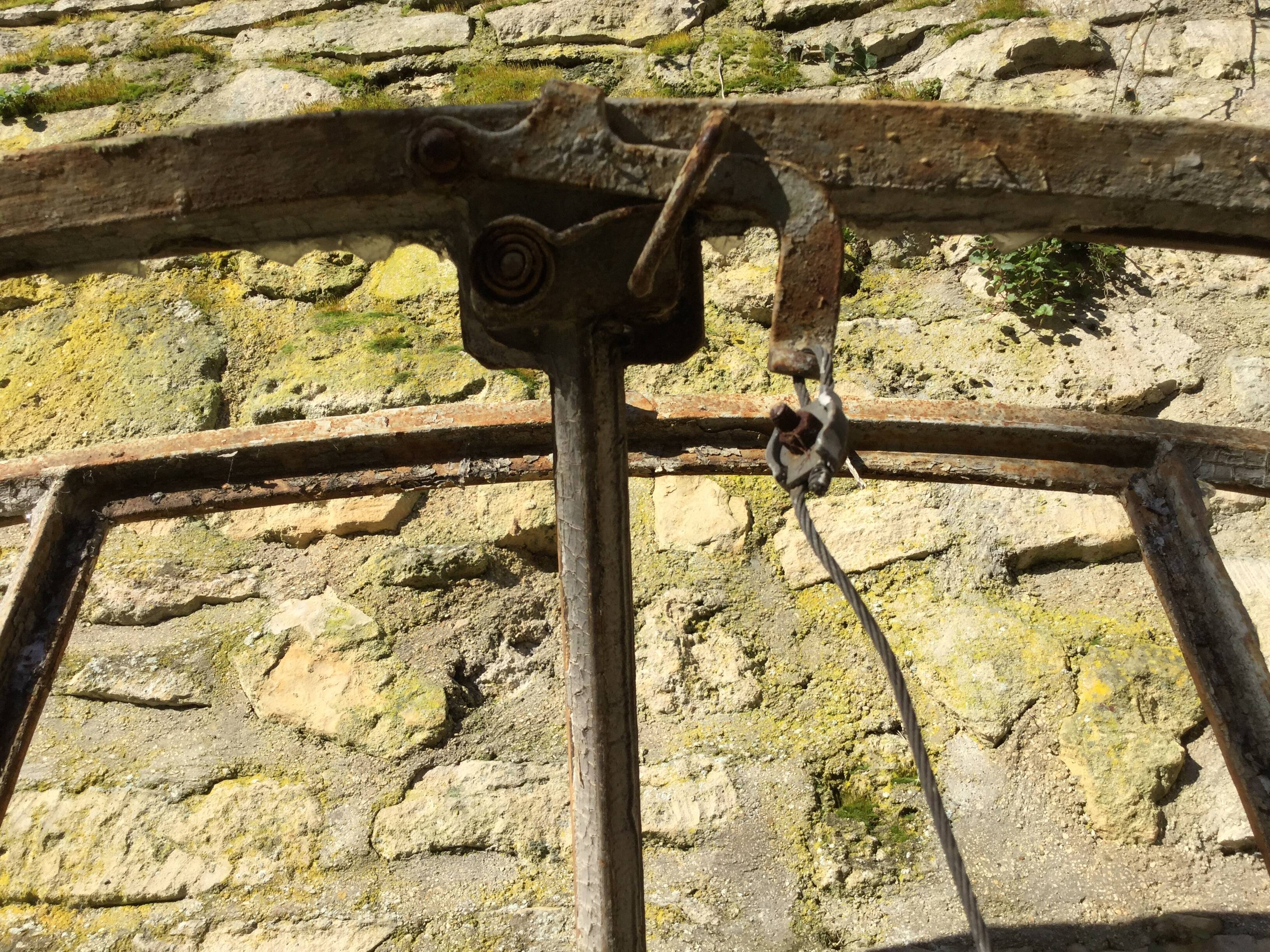 Former cast iron factory window