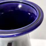 Blue Lacquered Ceramic Vase by Lavenia Ascribable to Guido Andlovitz, Italy