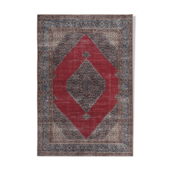 Tapis vintage turc de oushak tissé à la main 215x323 cm