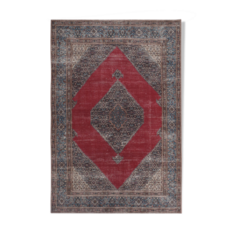 Vintage Turkish rug from Oushak, handwoven 215x323 cm