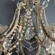 Lustre italien à perles et cristaux
