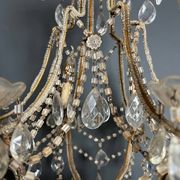 Italian pearl and crystal chandelier
