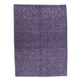 7x9 modern vintage purple  hemp area rug,