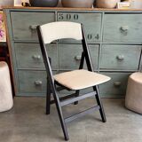 Vintage re upholstered folding chair