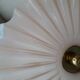Pink glass pendant light