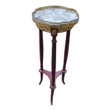 Antique Louis XVI style side table with marble top