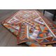 1970s Vintage Turkish Oushak Handmade Wool Cotton Brown Runner Rug 101x314