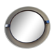 Miroir rond éclairant en plastique années 70