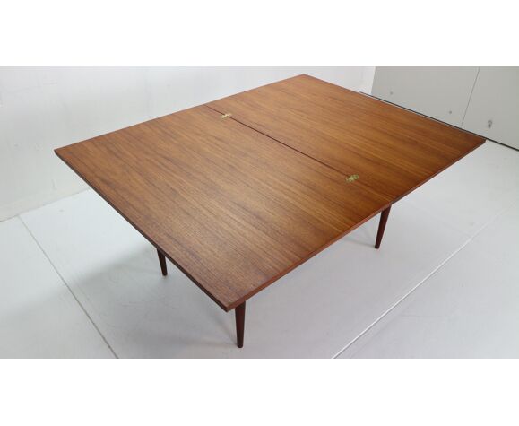 Scandinavian Modern Danish Flip Top Extendable Teak Dining Table 1960s Selency Scandinavian Modern Danish Flip Top, Extendable Teak Dining Table