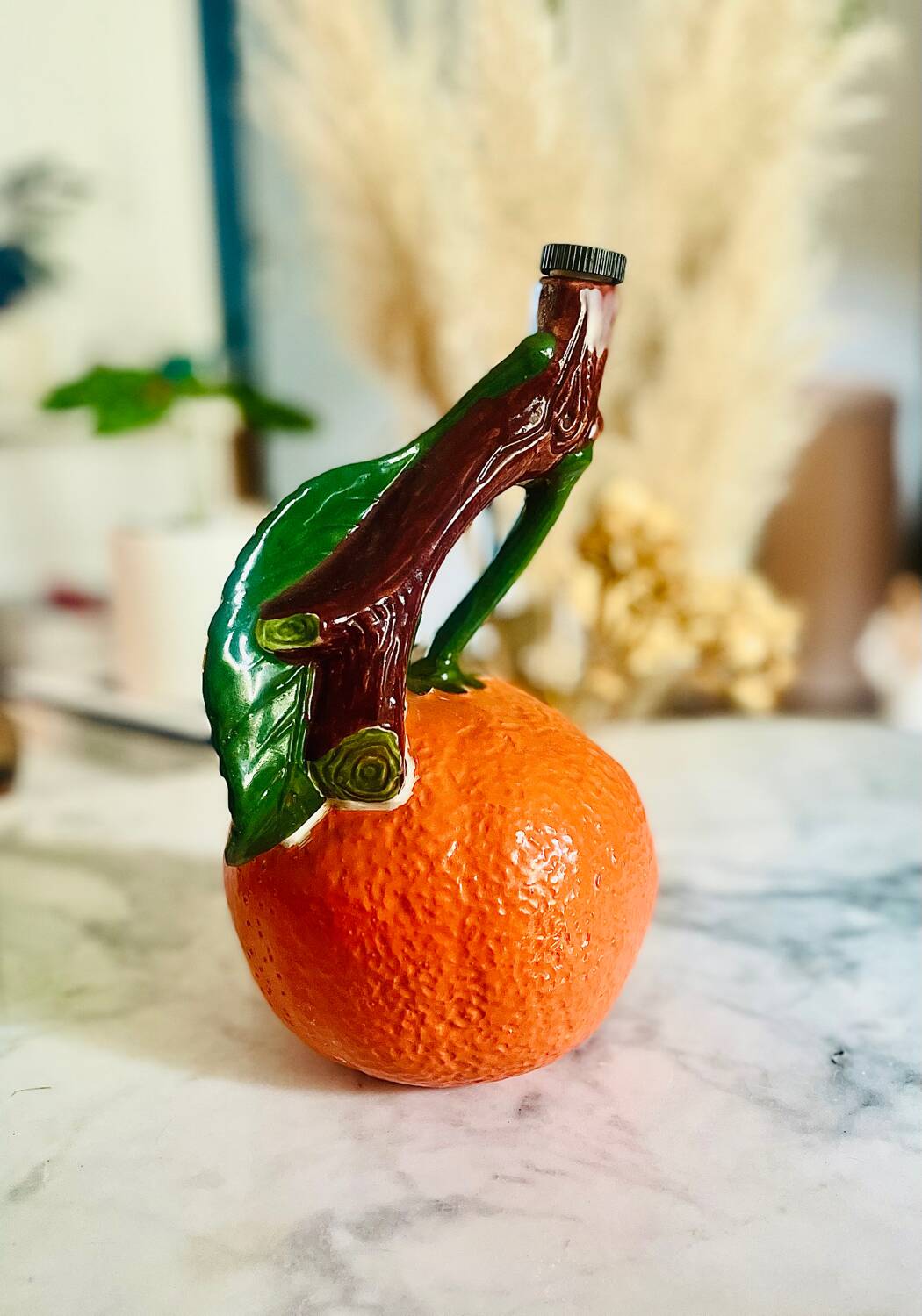 Bouteille en forme d’orange, années 70