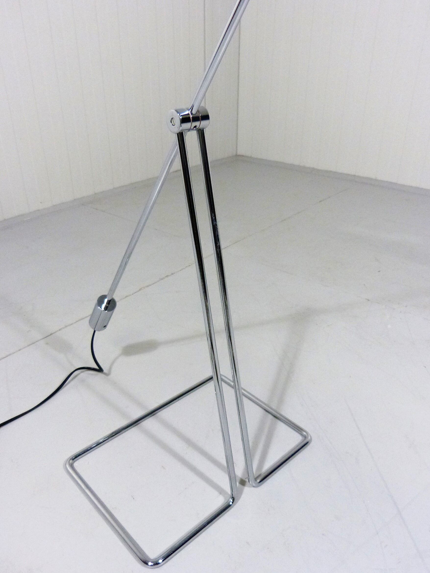 1970's Chrome Plated Floor Lamp by Abo Randers, Denmark
