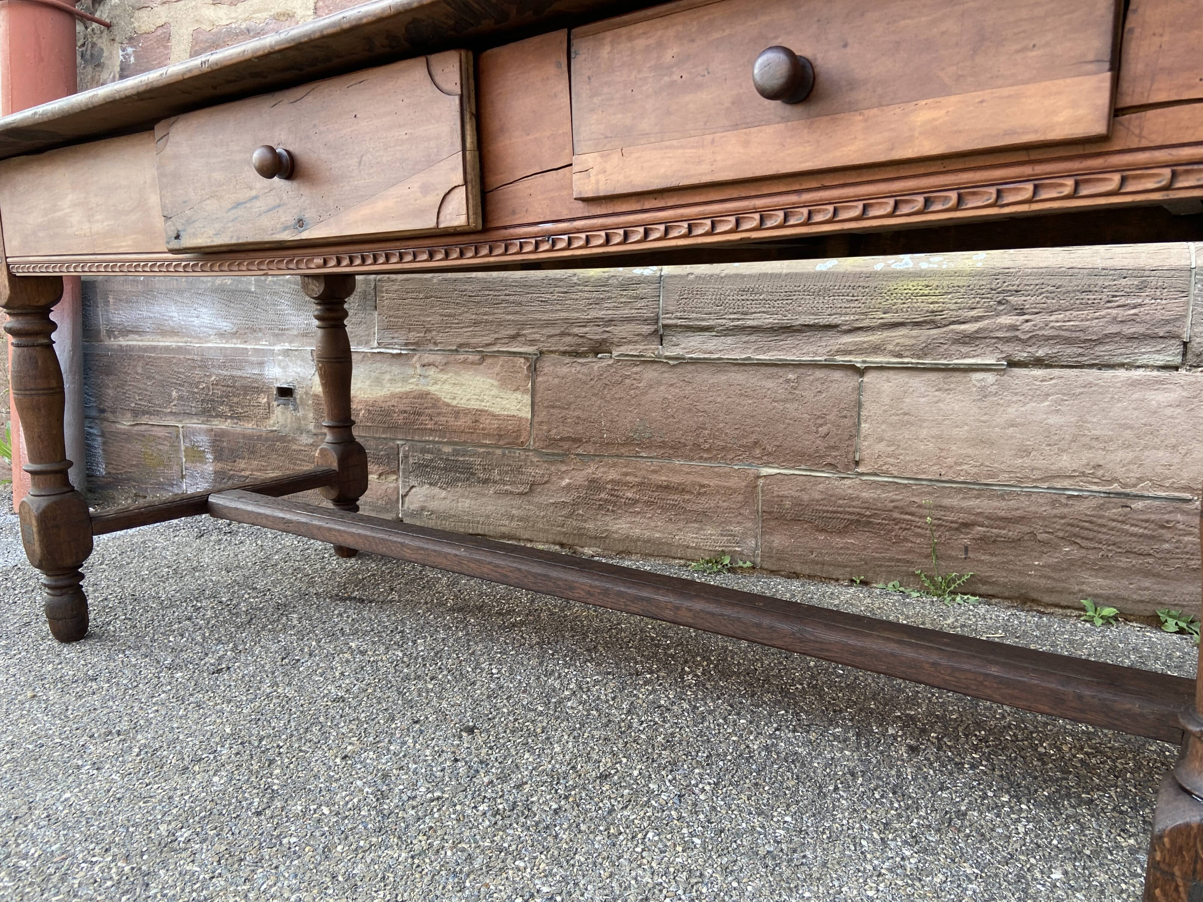 Large antique farmhouse table