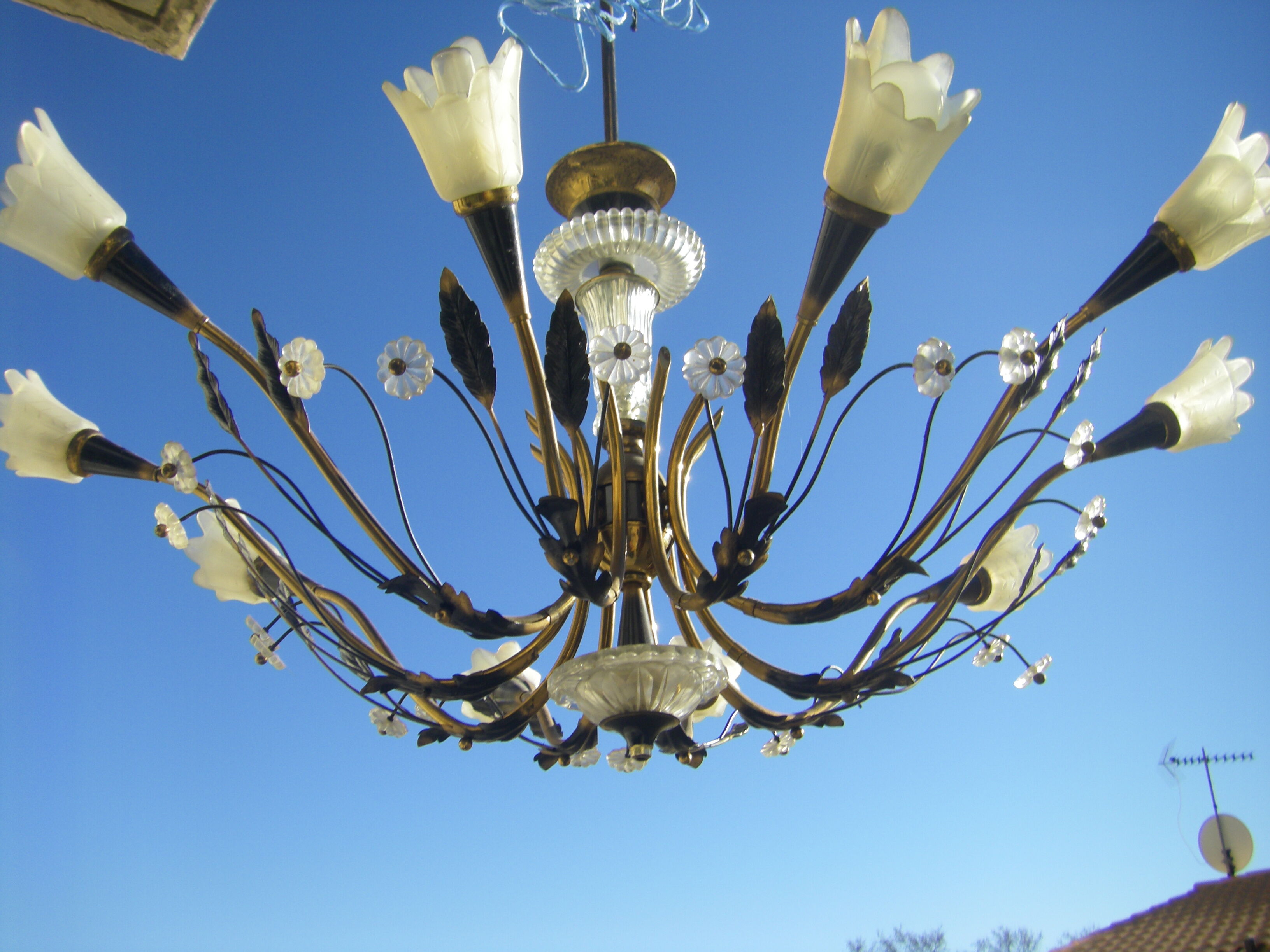 Lustre de Maison Lunel, France, 1950