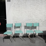 Set Table and Chairs Formica Water Green