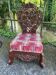 Petit fauteuil Anglo indien en bois exotique