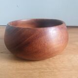 Turned wood bowl