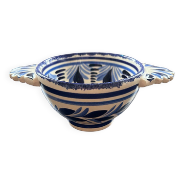 Blue bowl signed HB Quimper
