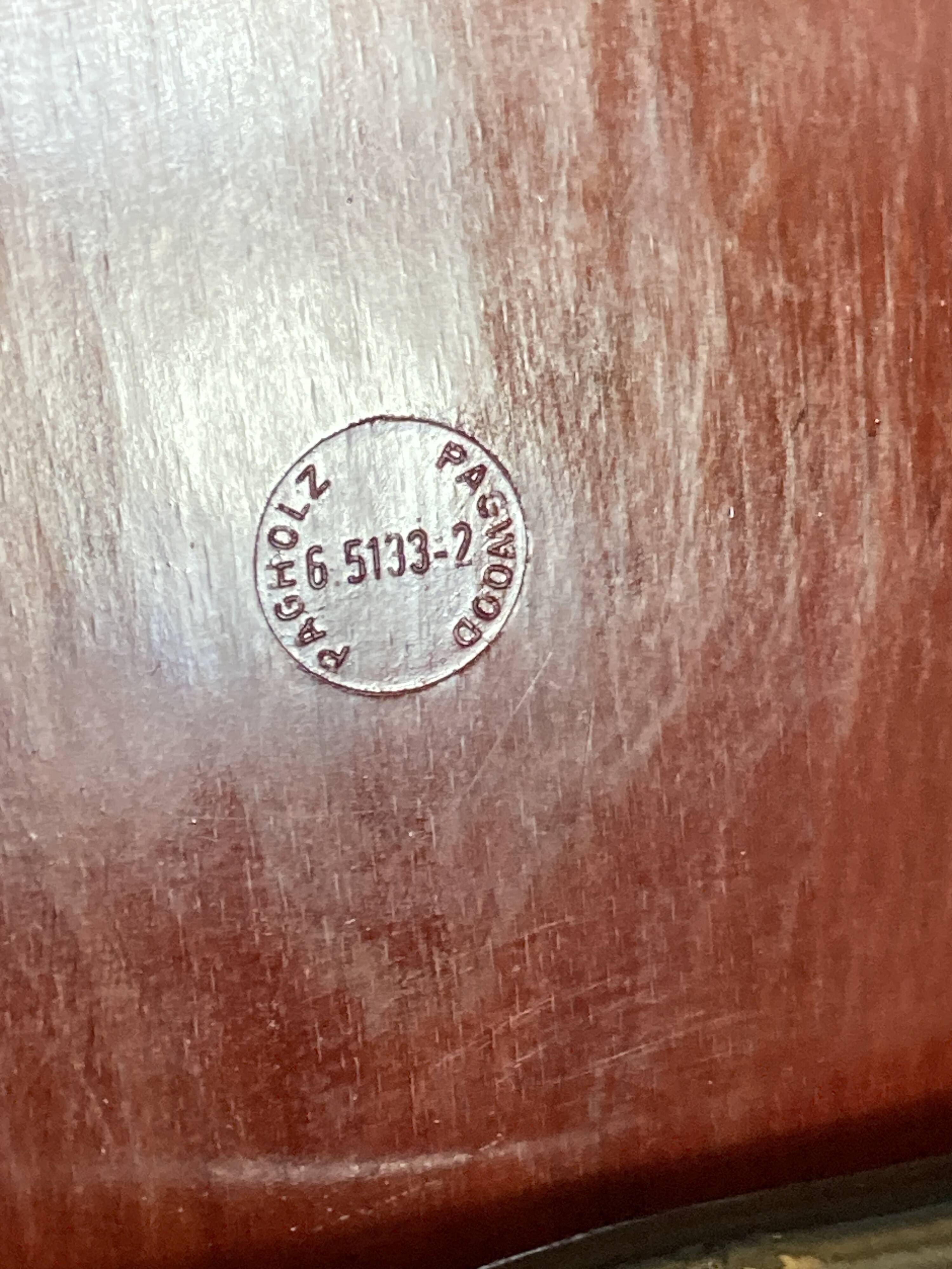 Set of 4 Pagholz Pagwood chairs 1960 – Restoration 2025