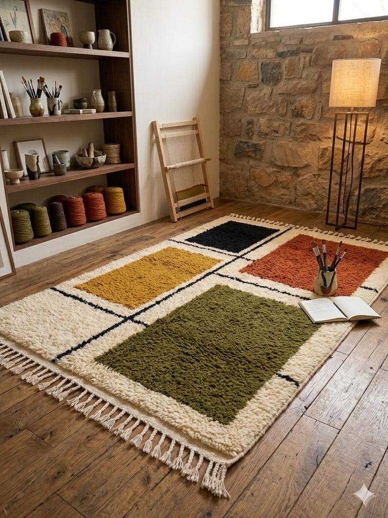 Moroccan handmade rug 250cm x 150cm