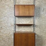 60s 70s teak shelf wall shelf WHB Germany string shelf Danish design