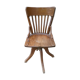 Chaise de bureau en chêne pivotante style américain