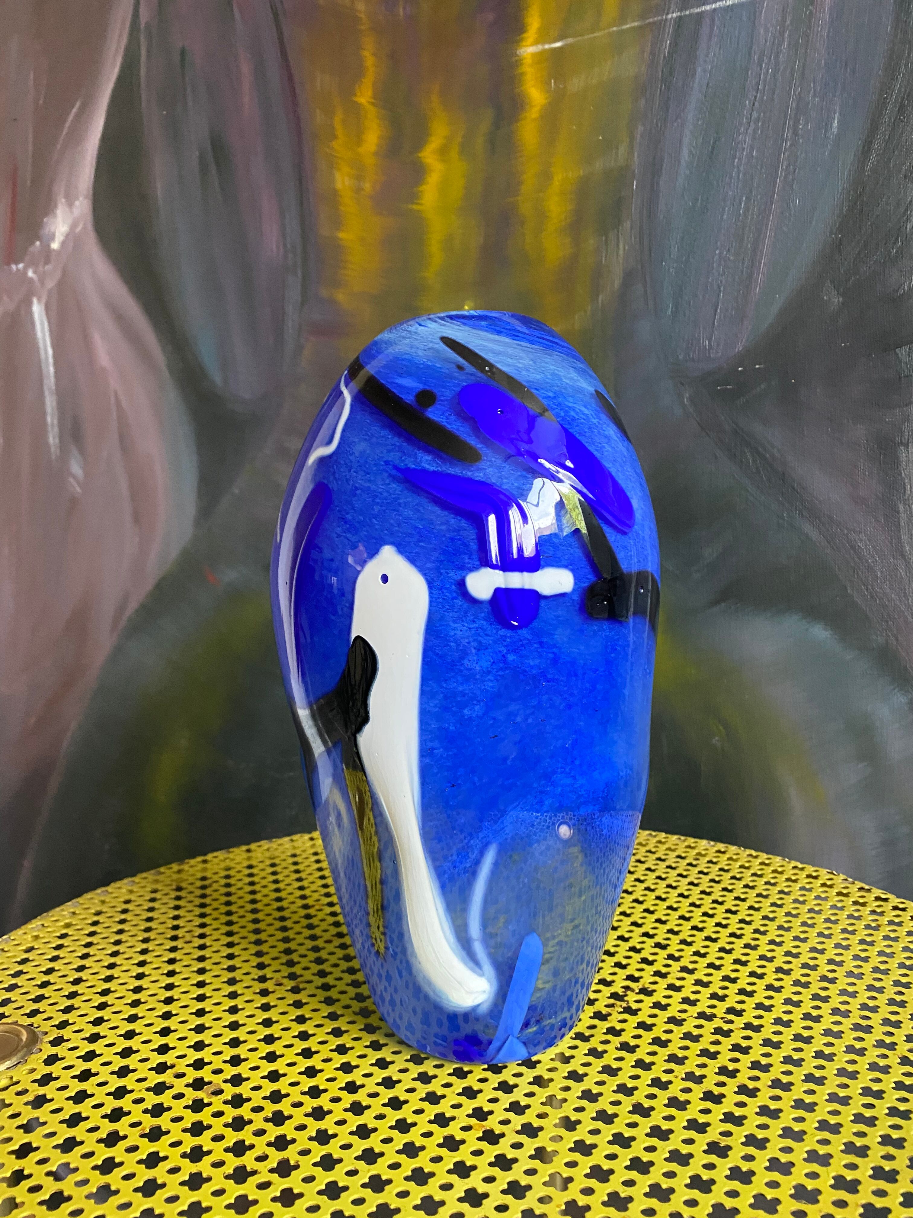 Murano vintage glass vase 80s/90s