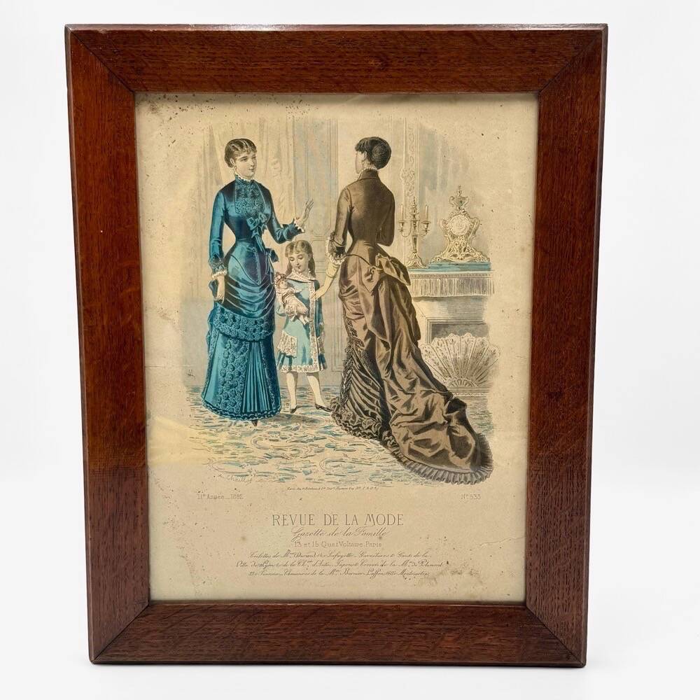 Fashion Review Engraving Frame 1882