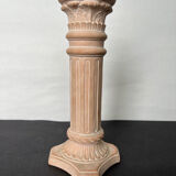 Antique style ceramic candle holder