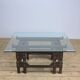 Coffee Table Of Cast Iron And Glass Top