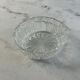 Cut glass bowl with oval pattern 11cm