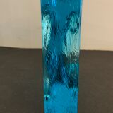 Ashtray paved in blue glass