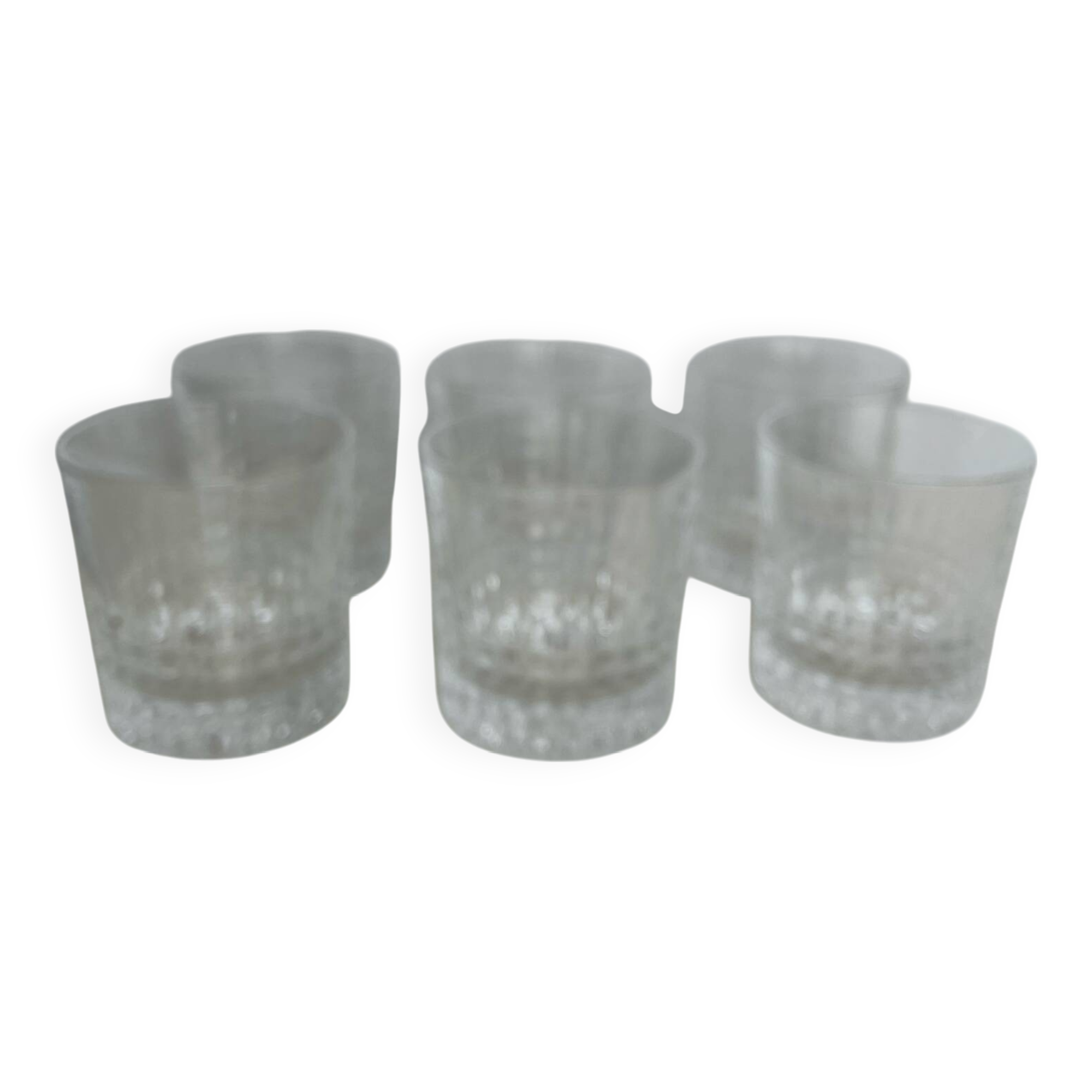 6 crystal whiskey glasses
