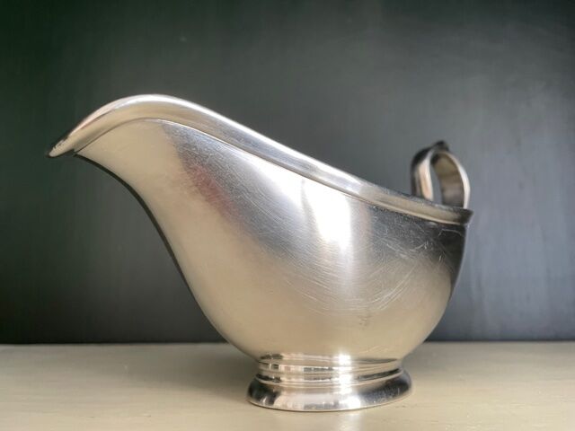 Silver metal sausage maker Detjen, 30s