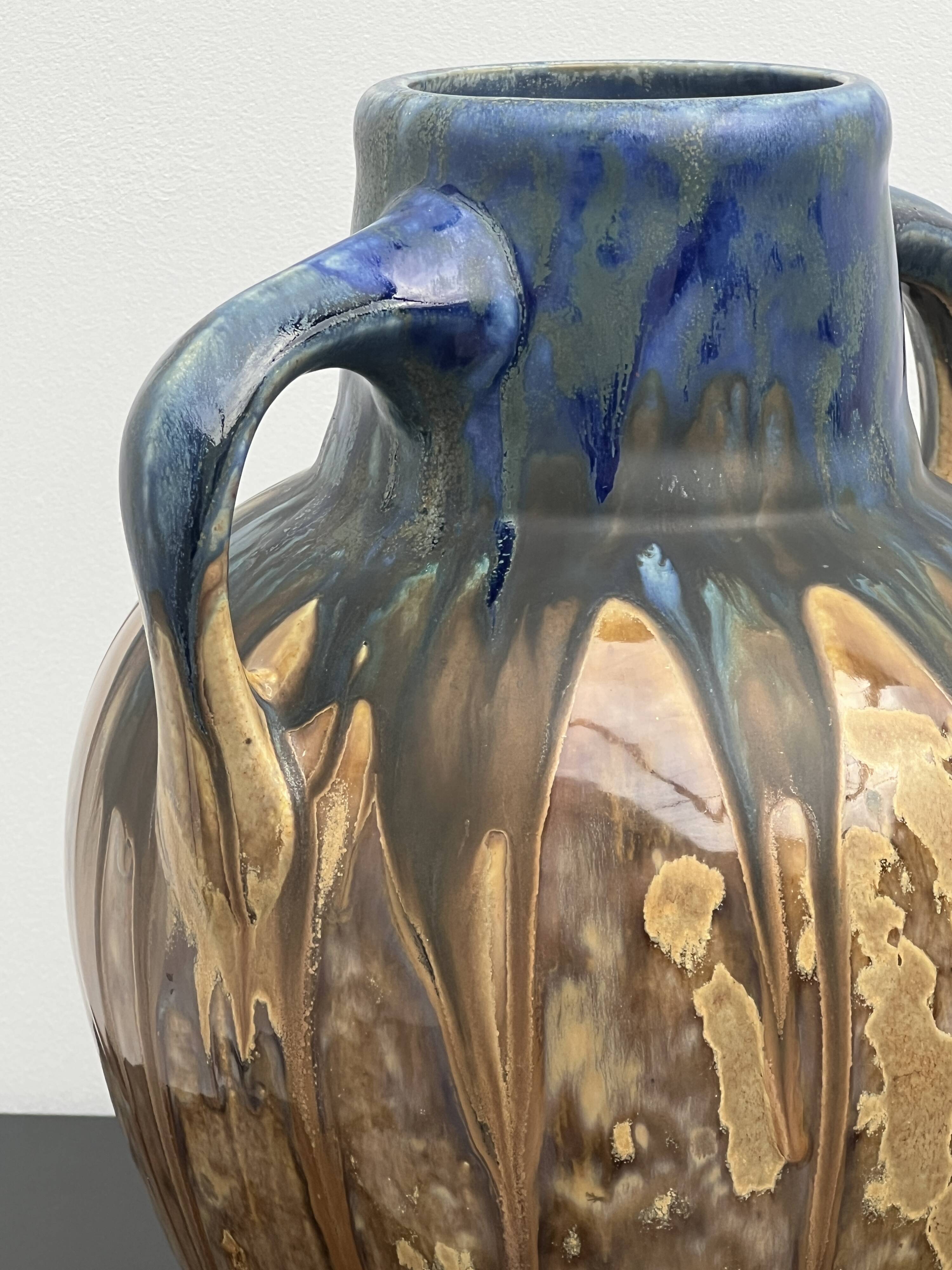 Vase by Gilbert Metenier art-deco ceramic stoneware