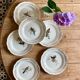 Set of 6 vintage flat plates, model Moineaux de Paris de Gien