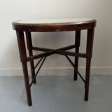 Art Nouveau oval table with marble top, late 19th century