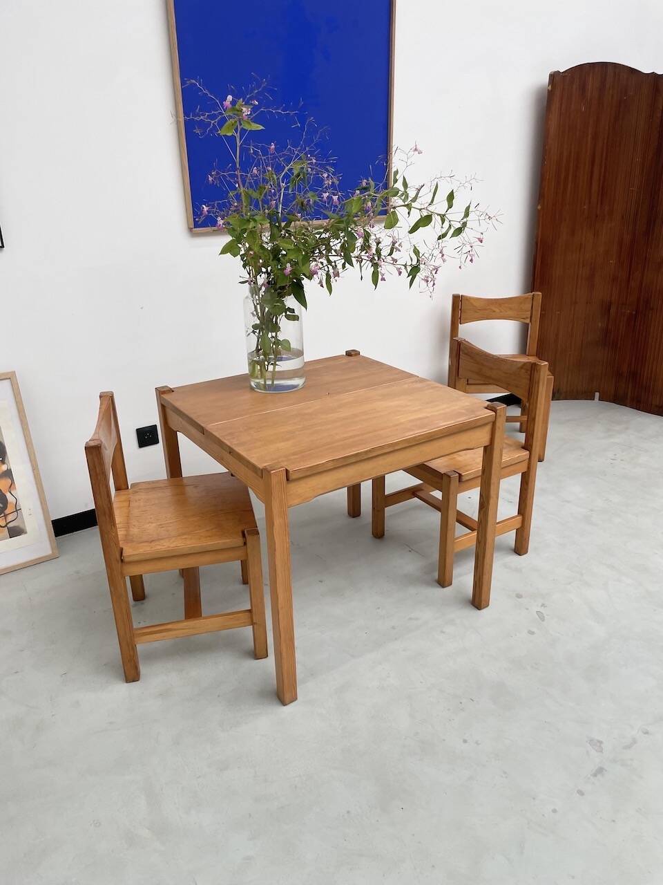 Table pin et chaises « hongisto » Ilmari Tapiovaara