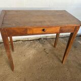 Solid oak desk with 1 drawer 90x48cm